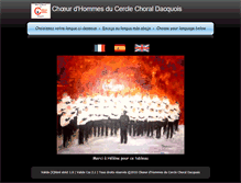 Tablet Screenshot of cercle-choral-dacquois.fr